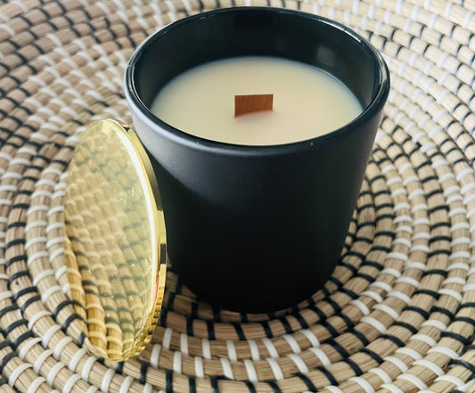 Aphrodisiac 12oz Matte Black Glass Candle