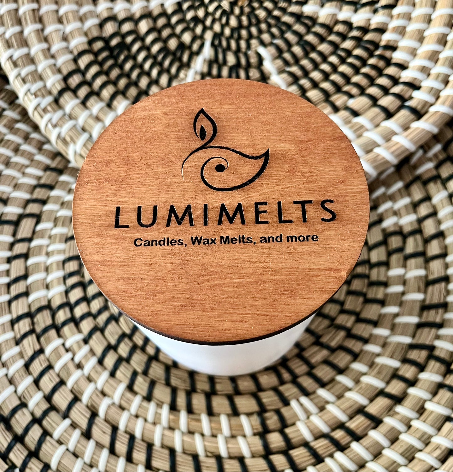 Herbal Green Tea 12oz Matte White Glass Candle
